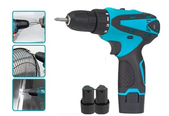 Akumuliatorinis suktuvas, gręžtuvas ir 2vnt. baterijos 